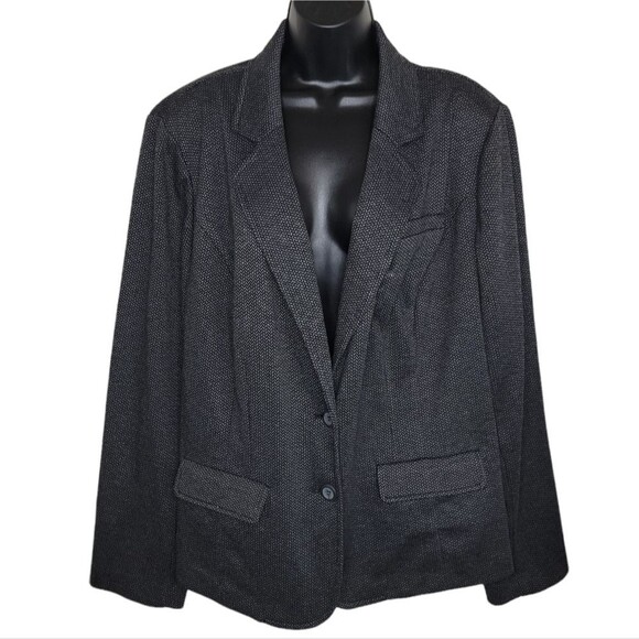 Lane Bryant herringbone knit blazer jacket size 26 - Picture 1 of 7